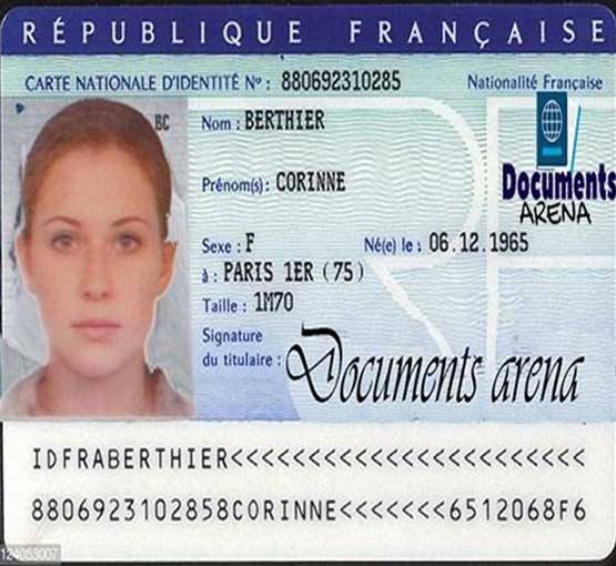 French ID Card for Sale