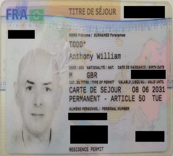 Real and Fake Residence Permit